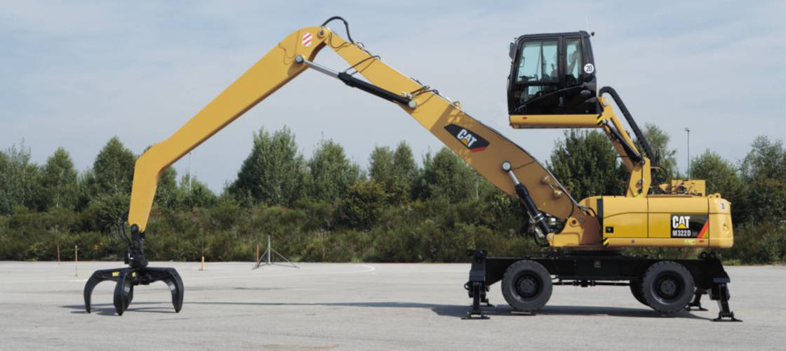 Колесный экскаватор для погрузочно-разгрузочных работ Cat® M322D2 MH Колесный экскаватор для погрузочно-разгрузочных работ Cat® M322D2 MH