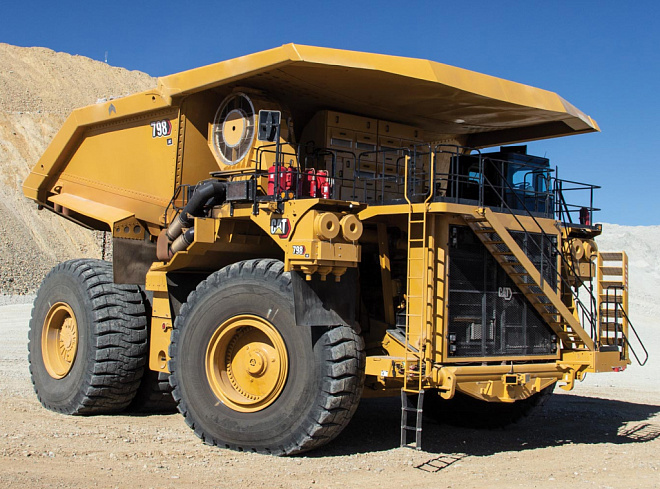 Самоскиди з жорсткою рамою CAT 798 AC – слайд