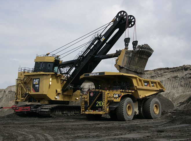 Канатні екскаватори CAT 7495 HF – слайд