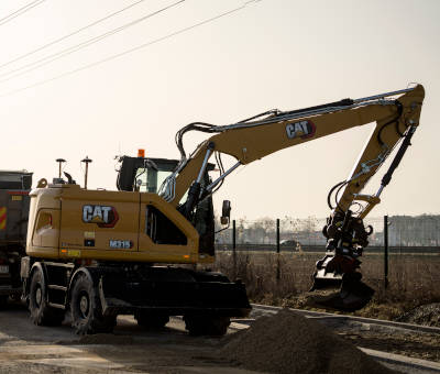 Як новий колісний екскаватор CAT® M315 допомагає заощаджувати час та пальне