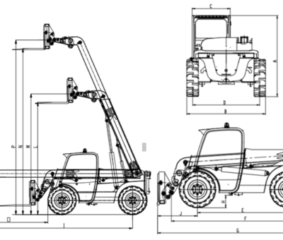 Телескопічні навантажувачі STEEL CAMEL CAT Steel Camel M630-70 – мініатюра