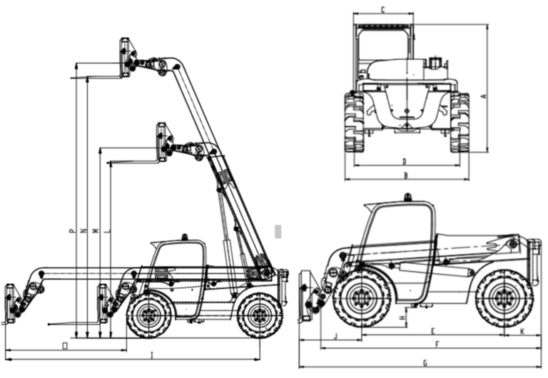 Телескопічні навантажувачі STEEL CAMEL CAT Steel Camel M630-70 – слайд