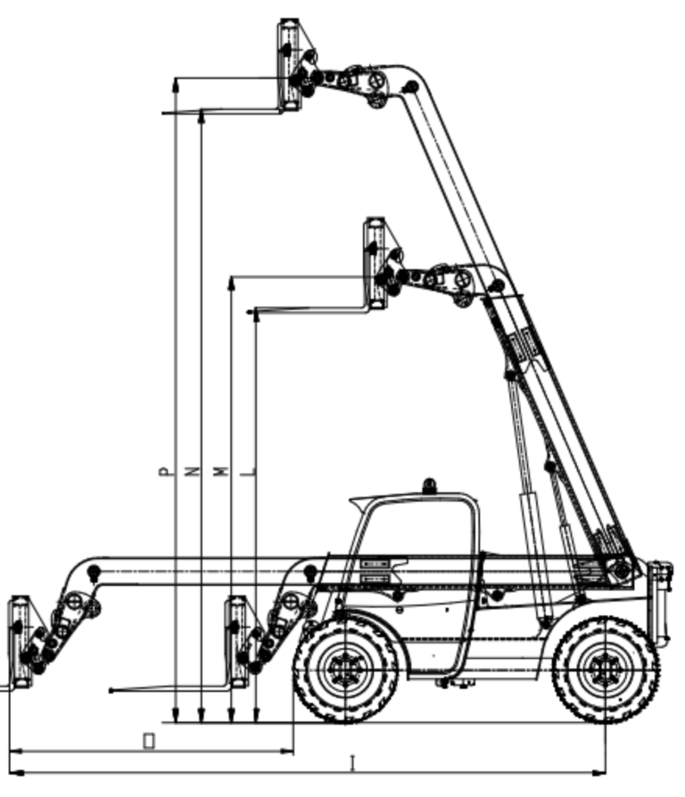 Телескопічні навантажувачі STEEL CAMEL CAT Steel Camel M630-60 – слайд