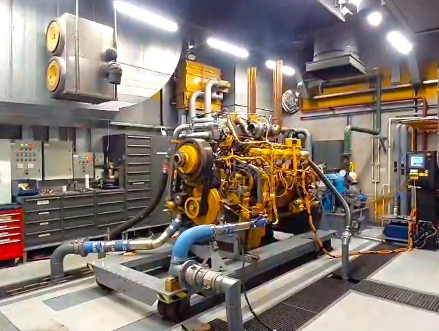 Тестові випробування двигуна Caterpillar 3512