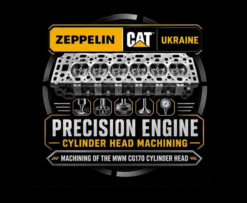 Реставрація головки блоку циліндрів двигуна MWM CG170‑20